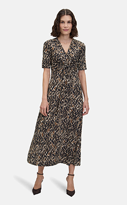 Betty Barclay Front Knot Midi Dress