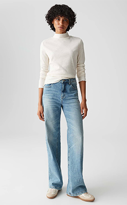 Opus Suhanna Curly Slim ribbed Top