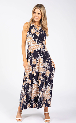 Sandra Darren Sleeveless Floral Wrap Dress Sandra Darren Sleeveless Floral Wrap Dress