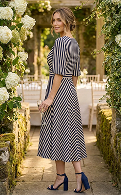 Stella Striped Midi Dress Stella Striped Midi Dress<br />
