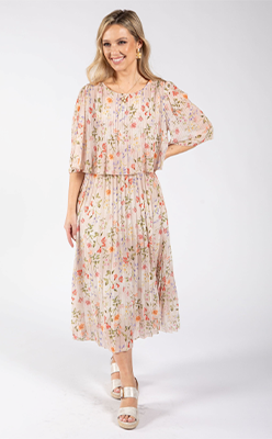 Pamela-Scott---Emporium-Mini-Bloom-Plisse-Dress Pamela-Scott---Emporium-Mini-Bloom-Plisse-Dress