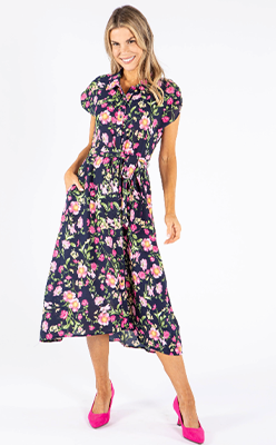 Pamela-Scott---Pamela-Scott-Midi-Floral-Print-Shirt-Dress