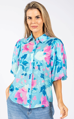 Pamela-Scott---Stella-Floral-Balloon-Sleeve-Blouse