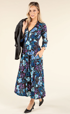 Pamela-Scott---Zapara-Iris-Floral-Print-Midi-Dress