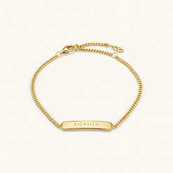 The Engraved Bracelet Gold