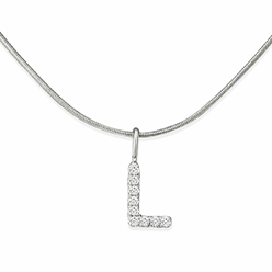 Desert-Diamonds---Pendant-Initial-“L”-(18″-chain-included)