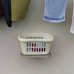 EcoDry Foldable Laundry Basket Shelf