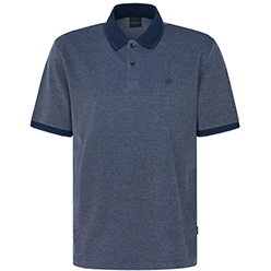 Bugatti Contrast Collar Polo Shirt - Navy