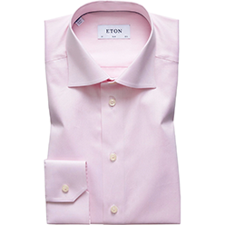 Eton Slim Fit Signature Twill Shirt - Pink