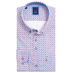 Andre 'Sienna' Casual Shirt - Burgundy