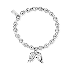 Mini Small Ball Double Angel Wing Bracelet