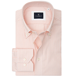 Louis Copeland Buttondown Stripe Shirt Pink