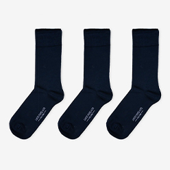 Louis Copeland 3 Pack Socks Navy