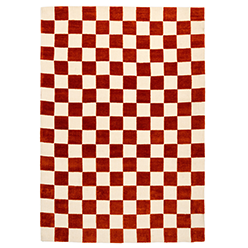 Kukoon-Rugs---Burnt-Orange-Retro-Checkerboard-Rug---Maze-Rust