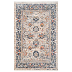Blue Foral Motif Area Rug - Nava Blue Foral Motif Area Rug - Nava