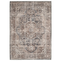 Washable Vintage Brown Beige Rug - Lois Washable Vintage Brown Beige Rug - Lois