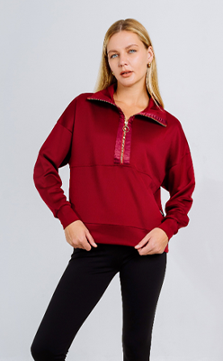 Tarbh-Clothing---LUMI-SATIN-LINED-HALF-ZIP-DARK-CHERRY Tarbh-Clothing---LUMI-SATIN-LINED-HALF-ZIP-DARK-CHERRY