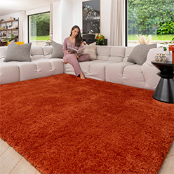 Premium Washable Terracotta Shaggy Rug Premium Washable Terracotta Shaggy Rug<br />