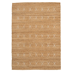 Handwoven Brown Jute Cross Stitch Rug - Callie Handwoven Brown Jute Cross Stitch Rug - Callie<br />