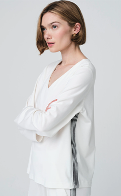 Nina's-Boutique---Jane-Lushka-BDCAgnese-Agnese-Blouse-In-Soft-Punto-Milano-Jersey