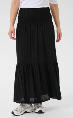 Nina's-Boutique---Kaffe-10508816-Maxi-Smock-Skirt Nina's-Boutique---Kaffe-10508816-Maxi-Smock-Skirt