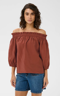 Nina's-Boutique---Kaffe-10511632-Neema-Off-Shoulder-Blouse Nina's-Boutique---Kaffe-10511632-Neema-Off-Shoulder-Blouse