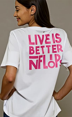 Nina's-Boutique---Marc-Aurel-T-Shirt-With-Flip-Flops-And-Back-Print