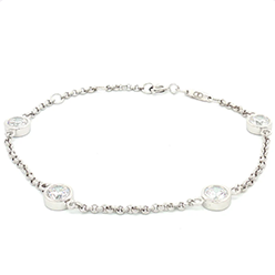 Desert-Diamonds---Bezel-Set-Four-Stone-Bracelet Desert-Diamonds---Bezel-Set-Four-Stone-Bracelet