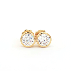 Desert-Diamonds---Bezel-Solitaire-Stud-Earrings Desert-Diamonds---Bezel-Solitaire-Stud-Earrings