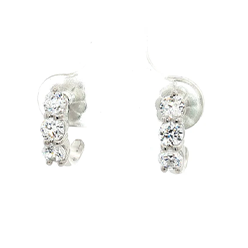 Desert-Diamonds---Three-Stone-Drop-Hoop Desert-Diamonds---Three-Stone-Drop-Hoop
