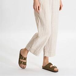 Rohde - 5590 Khaki Double Buckle Mule<br />
