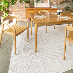 Washable Bobbled Cream Diamond Rug - Leah Washable Bobbled Cream Diamond Rug - Leah<br />