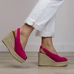 Viguera - 2128 Pink Slingback Espadrille<br />
