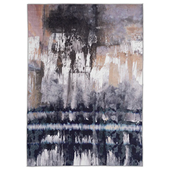 Soft Washable Blue Abstract Rug - Storm Soft Washable Blue Abstract Rug - Storm<br />