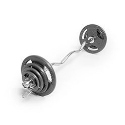 EZ Curl Bar and Cast Iron Weight Set | 45.5kg<br />
