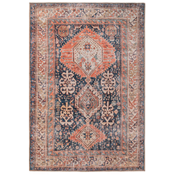 Kukoon---Flatwoven-Washable-Terracotta-Distressed-Boho-Rug---Perla Kukoon---Flatwoven-Washable-Terracotta-Distressed-Boho-Rug---Perla