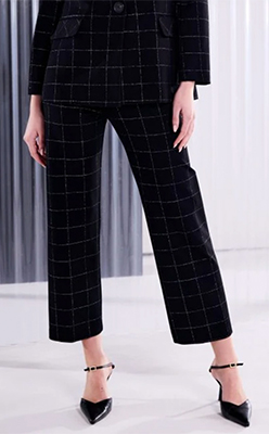 Kate Cooper KCAW26133 Lurex Check Trouser<br />
