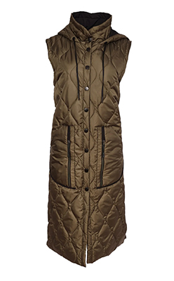 NAYA NAW26353 Long Quilted Waistcoat With Zip Pocket NAYA NAW26353 Long Quilted Waistcoat With Zip Pocket<br />