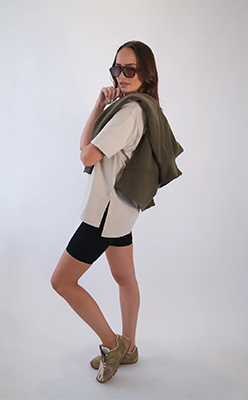 CLEO SHORT SLEEVE T-SHIRT CREAM<br />
