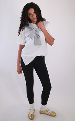 CLEO SHORT SLEEVE T-SHIRT WHITE<br />
